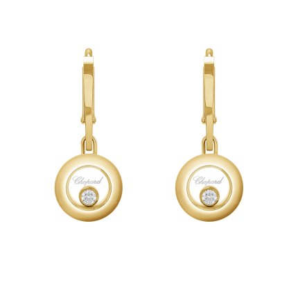 83A017-0301 |Chopard Happy Diamonds Icons Yellow Gold Diamond Earrings