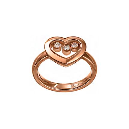 82A611-5112 | Buy Online Chopard Happy Diamonds Rose Gold Diamond Ring