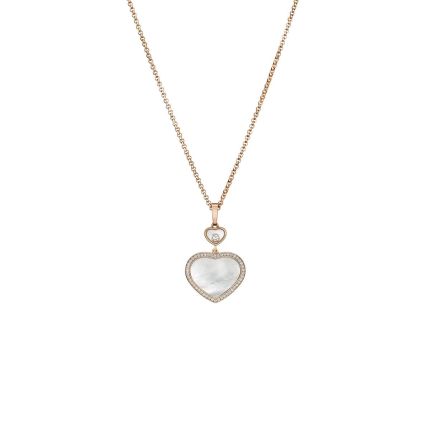 79A074-5301 | Buy Chopard Happy Hearts Rose Gold Pearl Diamond Pendant