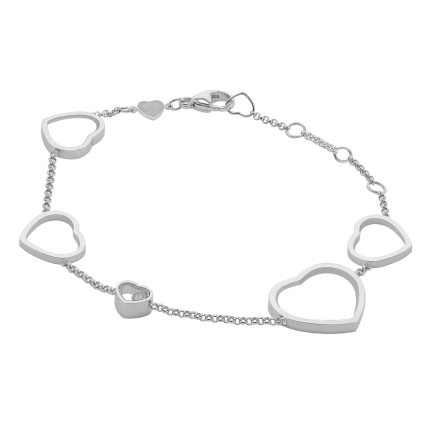 857482-1001 | Buy Chopard Happy Hearts White Gold Diamond Bracelet