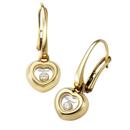 839007-0001 | Buy Chopard Miss Happy Yellow Gold Diamond Earrings