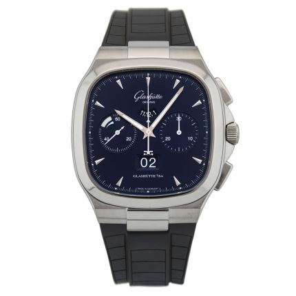 1-37-02-03-02-33 | Glashutte Original Seventies Chronograph Panorama Date Steel watch. Buy Online
