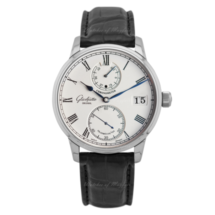 1-58-01-01-04-01 | Glashutte Original Senator Chronometer White Gold 42 mm watch. Buy Online