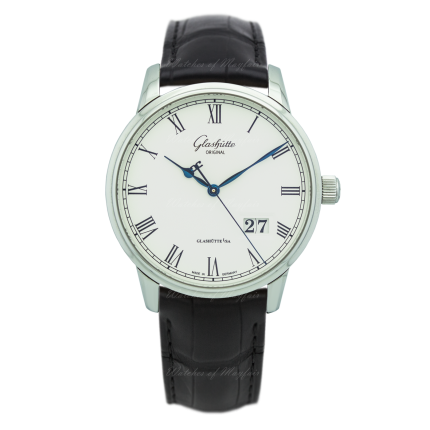 100-03-32-42-50 | Glashutte Original Senator Panorama Date Steel 40 mm watch. Buy Online
