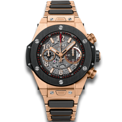 411.OM.1180.OM | Hublot Big Bang Unico King Gold Ceramic Bracelet 45 mm watch. Buy Online
