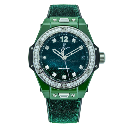 465.GX.277G.NR.1204.ITI18 | Hublot Big Bang Italia Independent Dark Green Velvet 39 mm watch. Buy Online