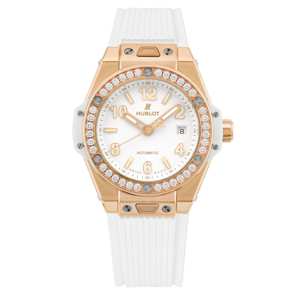 485.OE.2080.RW.1204 | Hublot Big Bang One Click King Gold White Diamonds 33 mm watch. Buy Online