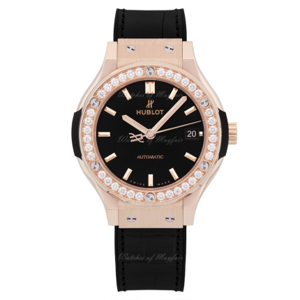 565.OX.1480.LR.1204 | Hublot Classic Fusion King Gold Diamonds 38mm watch. Buy Online