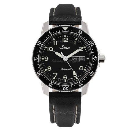 104.011 | Sinn 104 St Sa A Instrument Classic Pilot Black Dial Leather 41mm watch. Buy Online