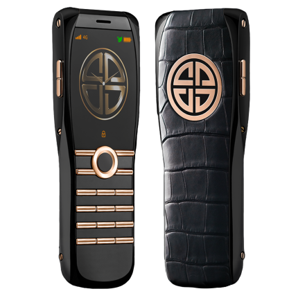 X7223-901-01 | XOR Bespoke X2 Prime Gold Black Alligator Leather phone. Buy Online