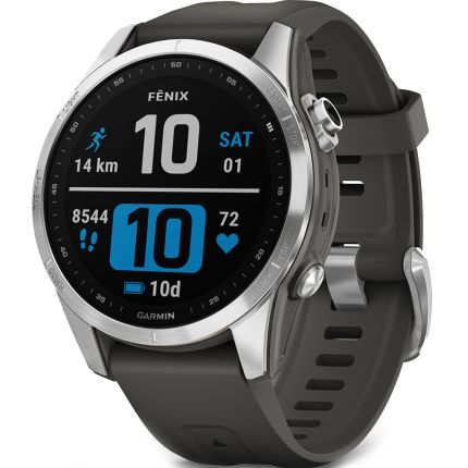 Garmin Fenix 7S Standard Edition Silver With Graphite Band 42 mm 010-02539-01