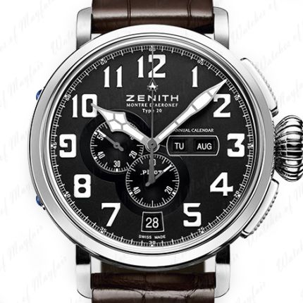 03.2430.4054/21.C721 | Zenith Pilot Type 20 Annual Calendar 48 mm watch. Buy Online