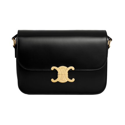 187363BF4.38NO | Celine Classique Triomphe Bag Shiny Calfskin Black. Buy Online