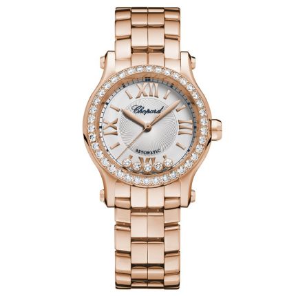 274893-5014 | Chopard Happy Sport Rose Gold Diamonds Automatic 30 mm watch. Buy Online