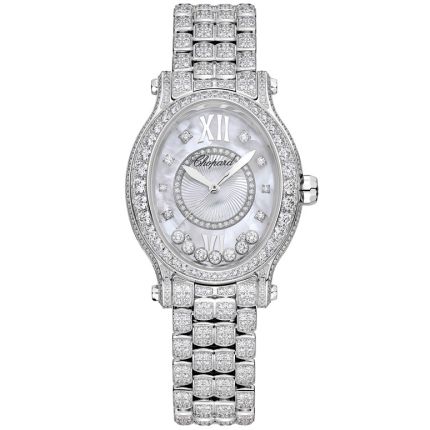 275372-1002 | Chopard Happy Sport White Gold Diamonds Automatic 29 x 31 mm watch. Buy Online