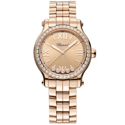 275378-5009 | Chopard Happy Sport Rose Gold Diamonds Automatic 33 mm watch. Buy Online