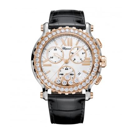 288506-6001 | Chopard Happy Sport 42 mm Chrono watch. Buy Online