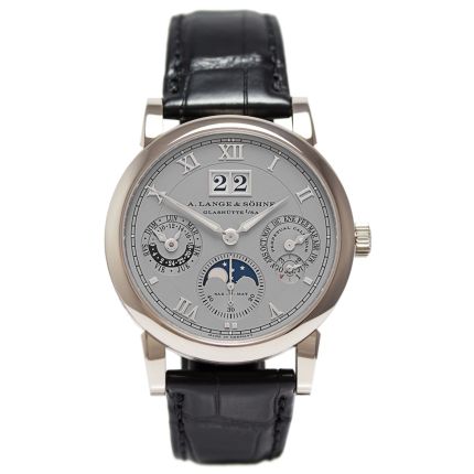 310.025GE | A. Lange & Sohne Langematik Perpetual Calendar platinum watch. Buy Online