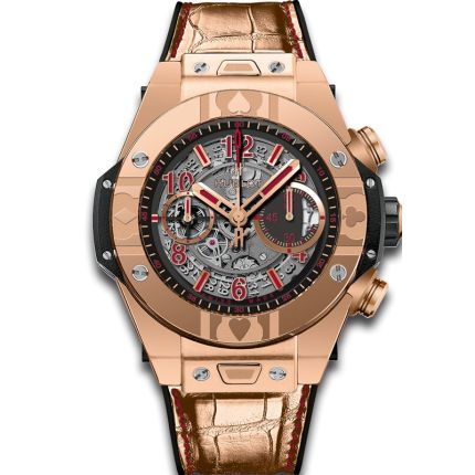 411.OX.1180.LR.WPT15 | Hublot Big Bang Unico World Poker Tour King Gold 45 mm watch. Buy Online