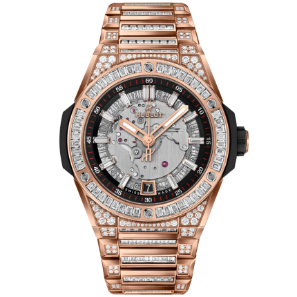 456.OX.0180.OX.9804 | Hublot Big Bang Integrated Time Only King Gold Jewellery 40 mm watch. Buy Online