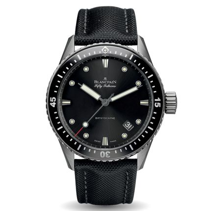 5000-1230-B52A | Blancpain Fifty Fathoms Bathyscaphe 43mm watch. Buy Online