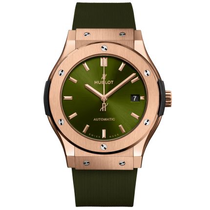 511.OX.8980.RX | Hublot Classic Fusion King Gold Green 45 mm watch. Buy Online