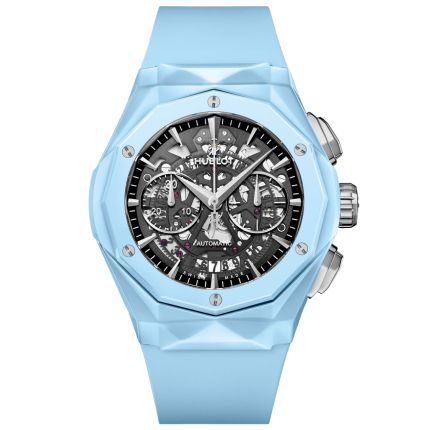 525.ES.0170.RX.ORL22 | Hublot Classic Fusion Aerofusion Chronograph Orlinski Sky Blue Ceramic 45 mm watch. Buy Online