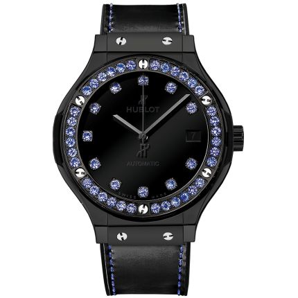 565.CX.1210.VR.1201 | Hublot Classic Fusion Shiny Ceramic Blue Sapphires watch. Buy Online