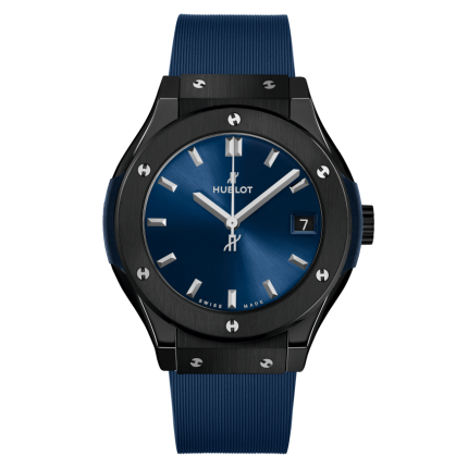 581.CM.7170.RX | Hublot Classic Fusion Ceramic Blue Quartz 33 mm watch. Buy Online