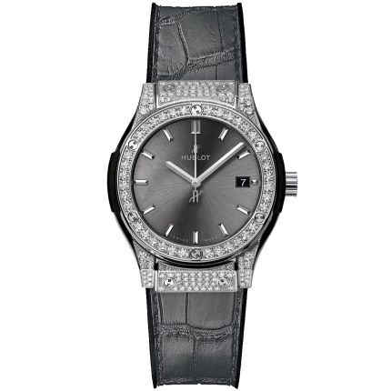 581.NX.7071.LR.1704 | Hublot Classic Fusion Diamonds Quartz 33 mm watch. Buy Online