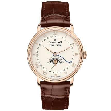 6264-3642-55B | Blancpain Villeret Quantieme Complet 38 mm watch | Buy Now