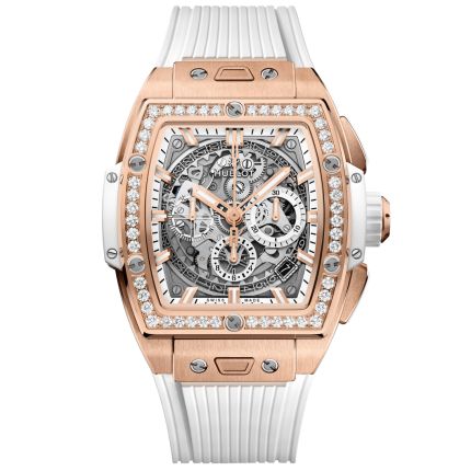 642.OE.2010.RW.1204 | Hublot Spirit of Big Bang King Gold White Diamonds 42 mm watch. Buy Online