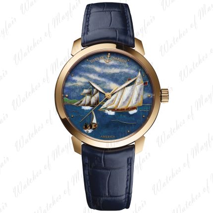 8152-111-2/AMERICA | Ulysse Nardin Classico Enamel 40 mm watch. Buy Online