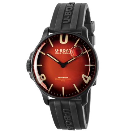 8697/B | U-Boat Darkmoon 44 mm Red IPB Soleil watch. Buy Online