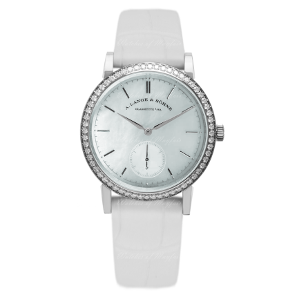 878.029 | A. Lange & Sohne Saxonia Jewelled white gold watch. Buy Online