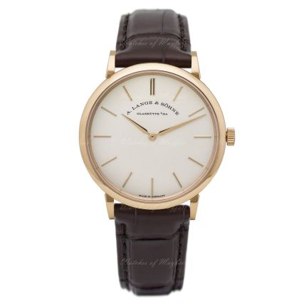 201.033 | A. Lange & Sohne Saxonia Thin pink gold watch. Buy Online