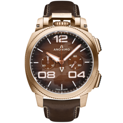 AM-1123.01.001.A04 | Anonimo Alpini Camouflage Brown Limited Edition 43.4 mm watch | Buy Now