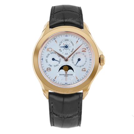 10306 | Baume & Mercier Clifton 18K Red Gold 42mm watch. Buy Online