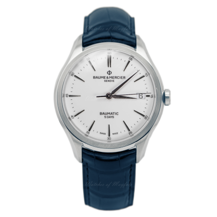 10398 | Baume & Mercier Clifton Baumatic Stainless Steel 40mm watch. Buy Online