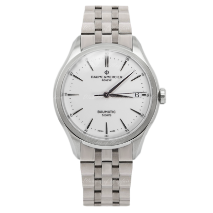 10400 | Baume & Mercier Clifton Baumatic Stainless Steel 40mm watch. Buy Online