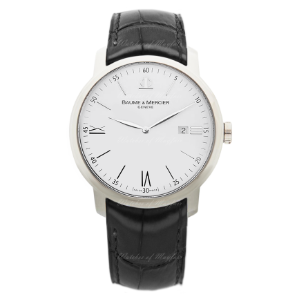 8485 | Baume & Mercier Classima Stainless Steel 42mm watch. Buy Online