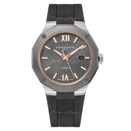 10660 | Baume & Mercier Riviera Steel Titanium Automatic 42 mm watch | Buy Now