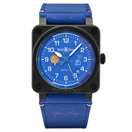 BR0392-PAF7-CE/SCA | Bell & Ross BR 03-92 Patrouille de France 70th Anniversary Automatic 42 mm watch. Buy Online