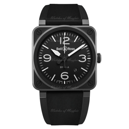 BR03A-BL-CE/SRB | Bell & Ross BR 03 Black Matte Automatic 41 mm watch | Buy Online