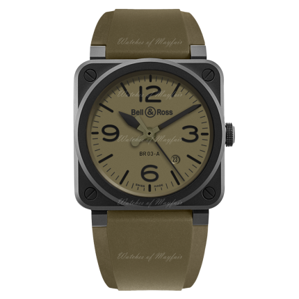 BR03A-MIL-CE/SRB | Bell & Ross BR 03 Military Ceramic Automatic 41 mm watch | Buy Online