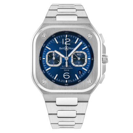 BR05C-BU-ST/SST | Bell & Ross Br 05 Chrono Blue Steel 42 mm watch. Buy Online