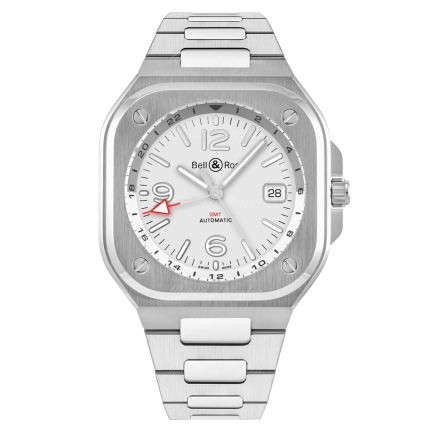 BR05G-SI-ST/SST | Bell & Ross BR 05 GMT White Automatic 41 mm watch | Buy Now