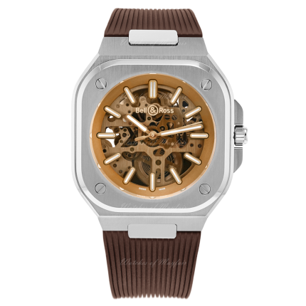 BR05A-CH-SKST/SRB | Bell & Ross BR 05 Skeleton Golden Automatic 40 mm watch | Buy Now