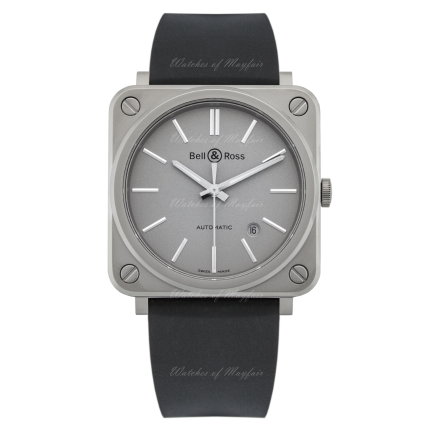 BRS92-GR-ST/SRB | Bell & Ross Br S-92 Mat Grey 39 mm watch. Buy Now