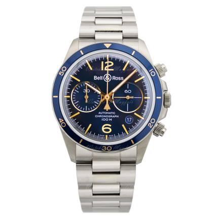 BRV294-BU-G-ST/SST | Bell & Ross Br V2-94 Aeronavale 41 mm watch. Buy Online